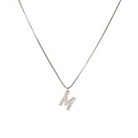 Collana Dilvdò Letters in Argento Zircone CLDBM